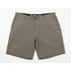 Hurley Men's Chino Shorts Size 40 XL Olive Green Flat Front